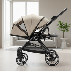Coches <span class=keywords><strong>para</strong></span> Bebés. Cochecito <span class=keywords><strong>para</strong></span> Bebé con Vista Elevada, Plegable con una Mano, Carrito de Paseo - Product Image 1
