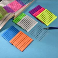 Able S3007 matériau PET transparent de haute valeur auto-adhésif Logo personnalisé bloc-notes bloc-notes collant pour le bureau des étudiants