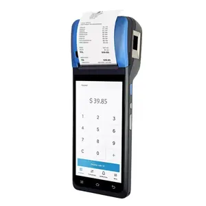 Máquina de cartão pos portátil com impressão digital NFC, Skimmer de cartão pos e cartão de crédito Android 13 de 5,5 polegadas, 3GB, 16GB, França Alemanha