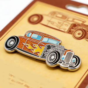 Pin de Solapa Vintage de Metal, Novedad, Venta al por Mayor, Decoración Retro para Ropa, Bolsos, Camisetas, Personalizable con Logotipo, Pin de Solapa Brillante para <span class=keywords><strong>Coche</strong></span> - Product Image 2