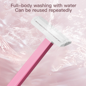 Bán buôn mới nhất Lady cạo dao cạo của lưỡi duy nhất phụ nữ dùng một lần dao cạo <span class=keywords><strong>5</strong></span> miếng nhựa mạnh mẽ Máy cạo râu với màu hồng xử lý. - Product Image 4