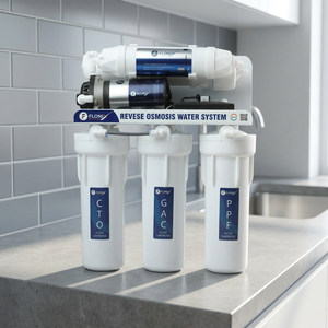 Purificateur d'eau à osmose inverse 75G à 5 étapes, à prix d'usine, pour évier, à usage domestique extérieur, à installer sous l'évier, pour eau potable directe - Product Image 1