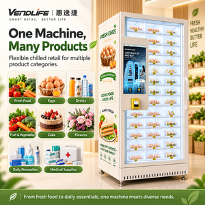 Máquina Expendedora Automática de Fruta Fresca OEM/ODM con Pantalla Publicitaria, Gabinete Refrigerado Inteligente y Lector de Tarjetas PAX/NAYAX - Product Image 1