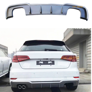 อะไหล่รถยนต์ S3สไตล์ Restyling ด้านหลัง Diffuser สำหรับออดี้ <span class=keywords><strong>A3</strong></span>อัพเกรด S3 Hatchback <span class=keywords><strong>Sline</strong></span> 2016 2017 <span class=keywords><strong>2018</strong></span> - Product Image 2