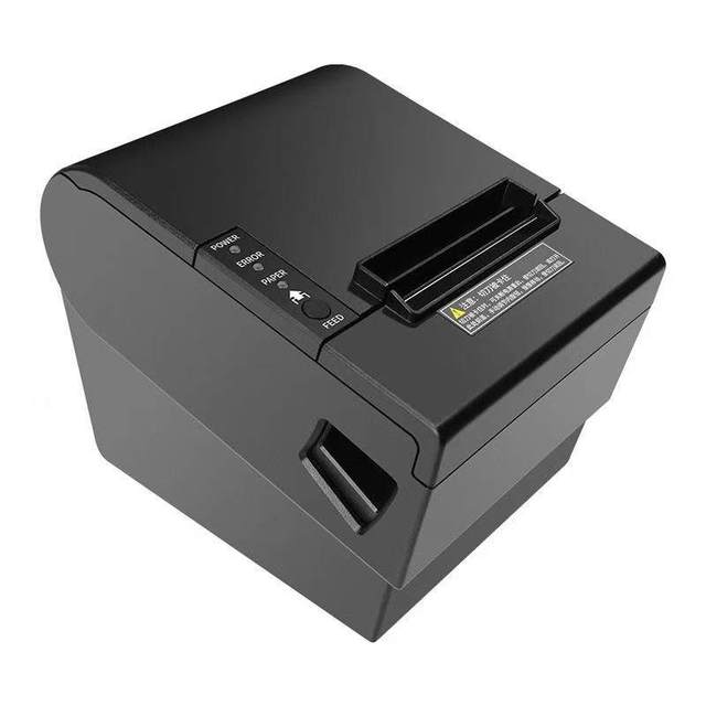 80mm High Speed Thermal Receipt Printer, Auto Cutter, Kitchen Receipt Printer, USB + Lan + Serial All-In-One Interface, 260mm/S