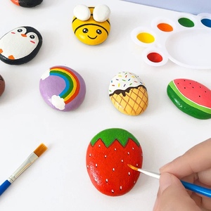 Guijarros de Río naturales <span class=keywords><strong>para</strong></span> <span class=keywords><strong>dibujar</strong></span> <span class=keywords><strong>imágenes</strong></span>, arte de piedra DIY, pintura creativa de guijarros y grafiti de adoquines en el aula o el parque - Product Image 2