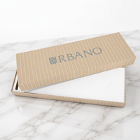 Boîte d'emballage rigide personnalisée avec couvercle et base, en carton texturé avec logo, pour produits haut de gamme, vente au détail et emballage de marque