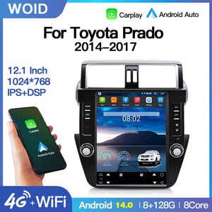 12.1'' Android 14 Tesla Screen For Toyota Land Cruiser Prado 150 2014-2017 Car Radio Multimedia Player GPS Navi Carplay DSP - Product Image 2