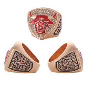 Bague de championnat des Bulls de Chicago de 1993, plaquée or de haute qualité, bague tendance, collection commémorative, vente directe d'usine - Product Image 5