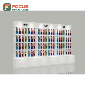 Premium Hair Extension Display Counter Glass Showcase Lockable Drawer Shelf Shop Display Counter - Product Image 1