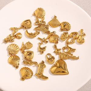 Dreamshow Modeschmuck Anhänger Charms Wasserdichte Charms für Schmuckherstellung Edelstahl Schmuckzubehör - Product Image 1