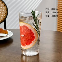 Verre à whisky simple en borosilicate, verre Colin, verre à long drink, tasse Hapoo, tasse à thé aux fruits et citron, résistant à la chaleur - Vente en gros