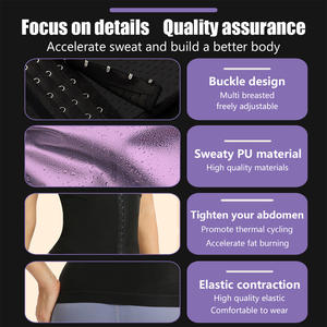 Ceinture <span class=keywords><strong>de</strong></span> sudation amincissante pour femme, faible MOQ, pour la <span class=keywords><strong>perte</strong></span> <span class=keywords><strong>de</strong></span> <span class=keywords><strong>poids</strong></span> et le soutien lombaire, entraînement sportif - Product Image 5