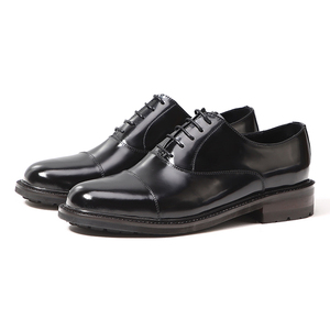 Chaussures Oxford en cuir véritable pour hommes, style britannique, formelles, en cuir de vachette brillant, rehaussantes, à semelle épaisse et souple - Product Image 2