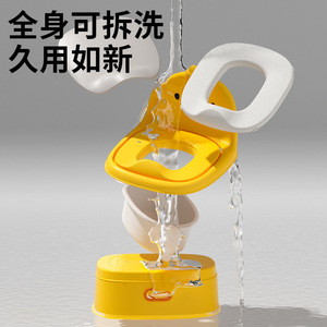 Siège de toilette pour enfants en forme de canard jaune, chaise d'apprentissage de la propreté en plastique pour les enfants de 1 à 2 ans - Product Image 3