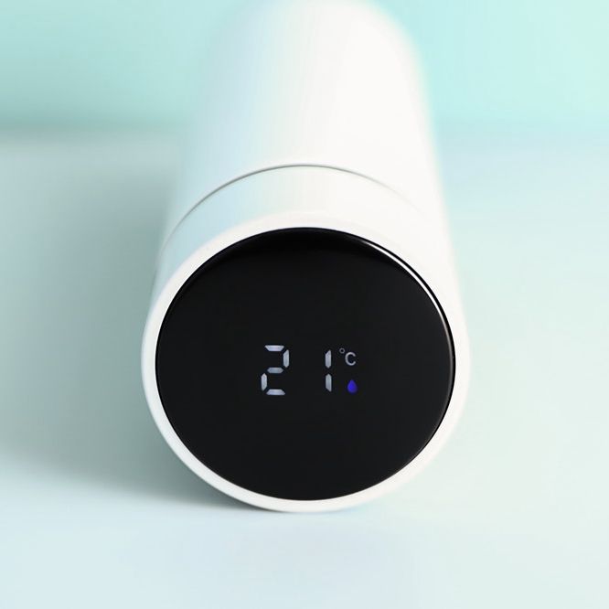 with temperature display lid