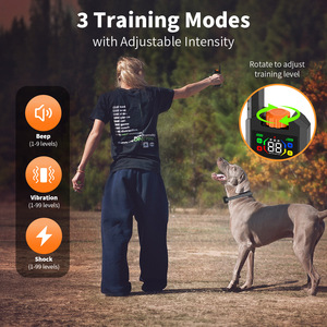 Collar de Adiestramiento Canino Remoto Transfronterizo con Pantalla a Color de 800m, Collar Eléctrico Antiladridos, Equipo de Adiestramiento para Mascotas, Individualizado - Product Image 3