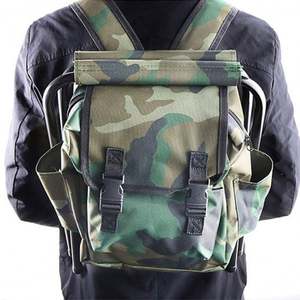 Sac à dos de camouflage pour l'extérieur avec siège rembourré, sac à dos en polyester pour la randonnée, la pêche, la chasse, l'entraînement tactique - Product Image 6
