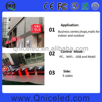 4G 5G WLAN App-gesteuerter LED-Video-Würfel-Display Kreativer Magischer Würfel-Bildschirm Scrollendes Display Rotierende Werbe-Leuchtbox
