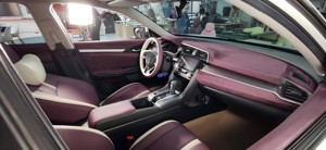 Kit <span class=keywords><strong>de</strong></span> Reequipamiento Interior <span class=keywords><strong>de</strong></span> Lujo en Alcántara Morado Beige para Honda, Panel <span class=keywords><strong>de</strong></span> Control Tapizado en Cuero, Revestimiento <span class=keywords><strong>de</strong></span> Puerta, Mejora del Interior del Vehículo - Product Image 3