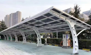 Sistema di Montaggio Solare per Carport YMHD ad Alta Impermeabilità, Materiale Q235B/Q355B, Carico Vento 60 M/S, Soluzione Personalizzata Dettagliata - Product Image 2