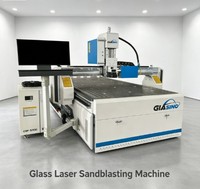Machine de sablage laser pour verre, équipement de gravure laser CNC pour miroirs LED, traitement du verre décoratif