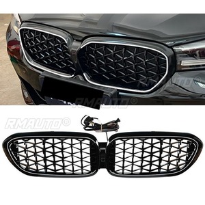 Car <b>LED</b> Bumper Grill Decorative Strips Racing Grille Body Kit Front Bumper Grill for BMW 5 Series G30 2021-2023 Exterior Part - Product Image 3