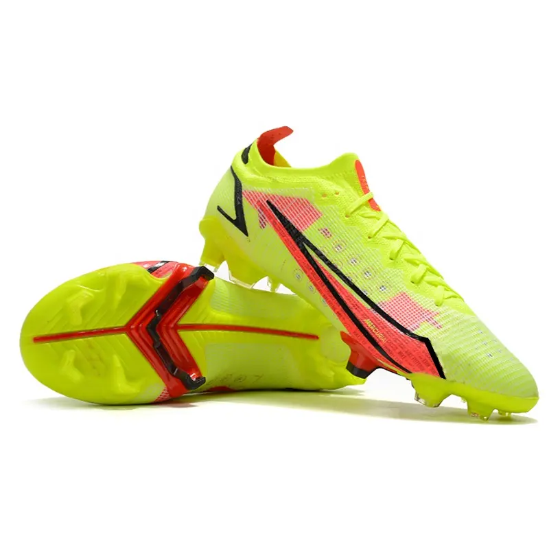 Hot Brand Sports Shoes High Quality Yellow Shoes Soccer Boots Training Outdoor Professional Football Shoes For Men Wholesale