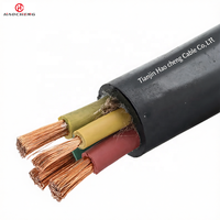 Kabel Karet Fleksibel Tugas Berat YCW Tahan Cuaca & Minyak Konduktor Cu Kelas Industri