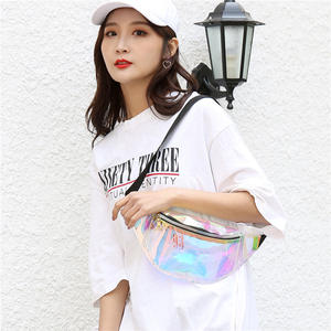 Nouveau holographique Fanny Pack hologramme taille sac Laser PU plage voyage banane hanche Bum Zip taille sacs femmes ceinture sac pour <span class=keywords><strong>les</strong></span> filles - Product Image 3