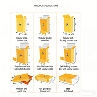Boîtes en carton blanc écologiques personnalisées au prix d'usine avec design pliable