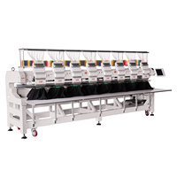 Machine à broder les t-shirts, système Dahao, 8 têtes, machine à broder industrielle à vendre, fabricant de machines à broder informatisées