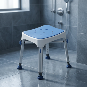 Chaise de douche de réadaptation MS1121 PP + EVA avec pieds antidérapants, capacité de 250 kg, pour la thérapie et la sécurité - Product Image 3