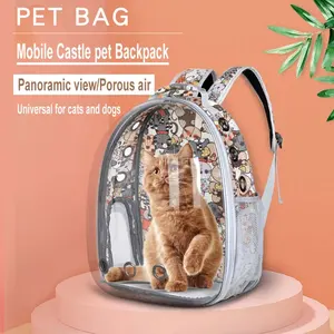 Cat Bubble Backpack- Fit up to 12 lbs-Space Capsule Astronaut Clear Window Pet Travel Carrier Backpack for Cat and Small Puppy