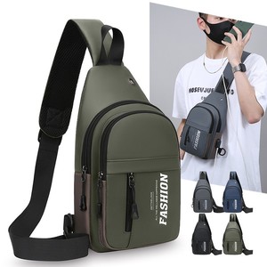 Men's Crossbody Bag Fashionable Chest Bag Multi-functional Single Shoulder Bag For Everyday Use Gray Black Blue Green - Product Image 1