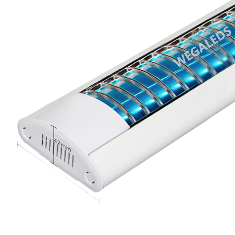 Luminaire à persiennes avec réflecteur