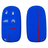 Coque de protection en silicone pour clé de voiture, texture nid d'abeille, 5 boutons, prix de gros usine