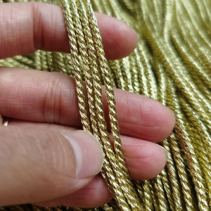 Ba sợi của vàng-cọ xát trang trí quần áo dây macrame dây cho nhà sử dụng lõi vàng treo dây - Product Image 1