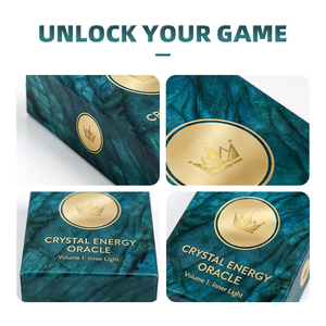 Cartes de divination en cristal élégantes certifiées FSC avec finition satinée personnalisée pour la purification énergétique - Product Image 3