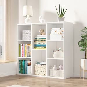 Modern Simplicity Small Wooden Storage Cabinet Desk with Bookshelf <strong>White</strong> for Home Office Dining School &amp; Living Room - Product Image 4