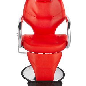 Kursi tukang cukur hidrolik, merah klasik nyaman kulit sintetis peralatan <span class=keywords><strong>Salon</strong></span> tata rambut penjualan langsung untuk wajah - Product Image 2