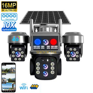 16MP V380 Pro Solar Wireless 4G WiFi-Überwachung PTZ-Kamera 10X Optischer Zoom Sicherheit im Freien 4G Sim-Karte Solar-CCTV-Kamera - Product Image 1