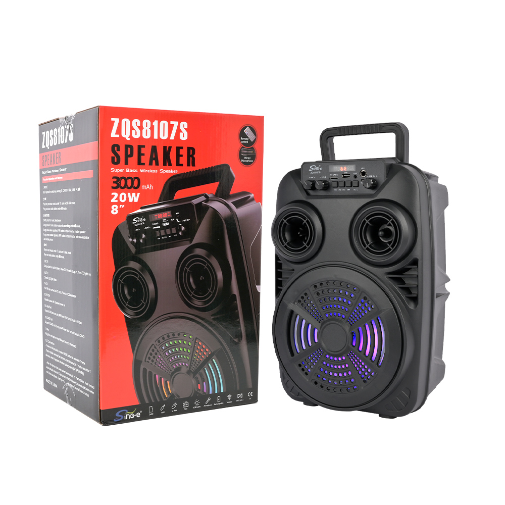 SING-E ZQS8107S Portable Bluetooth Speaker - Perfect for Parties