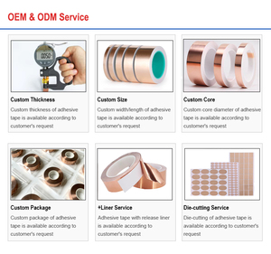 Ruban conducteur à résistivité volumétrique aussi faible que 0,05 ohm cm pour l'isolation EMI interne de la cavité des haut-parleurs intelligents - Product Image 2