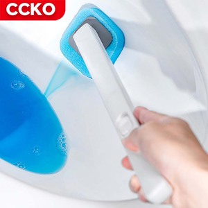 Brosse de toilette multifonctionnelle en <span class=keywords><strong>plastique</strong></span> soluble dans l'<span class=keywords><strong>eau</strong></span> avec tête d'éponge, brosses de nettoyage pour la maison, outils de nettoyage - Product Image 5