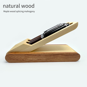 Seapen Sang Trọng Điều Hành Óc Chó Gỗ Sồi Bàn Tổ Chức Thân Thiện Với Môi Trường Bút Chì Tối Giản Trường Hợp Với Biểu Tượng Tùy Chỉnh Cao Cấp Hộp Bút - Product Image 4