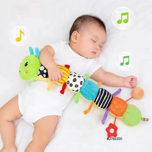 <span class=keywords><strong>Giocattolo</strong></span> di Peluche a Forma di <span class=keywords><strong>Bruco</strong></span> Colorato, Morbido Pupazzo Musicale per Calmare i Neonati - Product Image 4