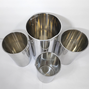 Réservoir en acier inoxydable à une seule couche DFC002 SUS304 pour le stockage des aliments, conteneur pour aliments secs de 175 L avec poignées latérales et couvercle anti-poussière - Product Image 2