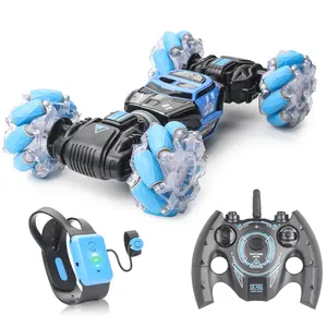 Best Selling New Year toy gesture gravity sensing remote control car with light 4WD drift electric stunt deformation car