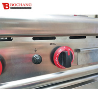 Cuisinière à gaz à quatre brûleurs avec four en acier inoxydable, brûleur à gaz pour cuisiner et braiser